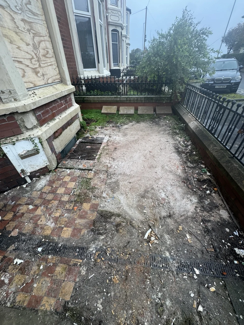 Builders’ waste collection after our work