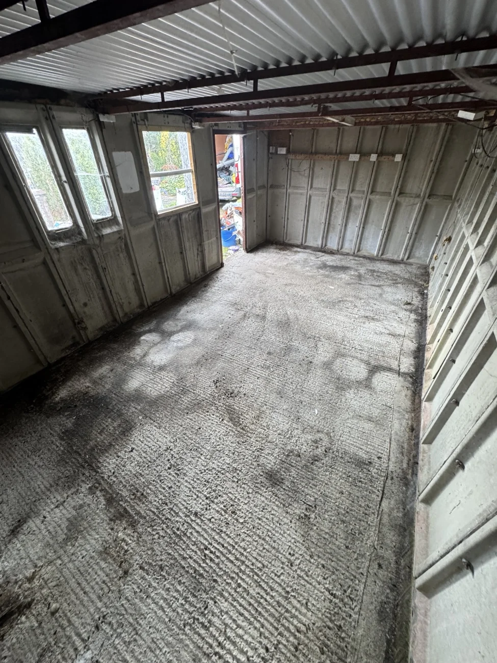 Same garage after waste clearance