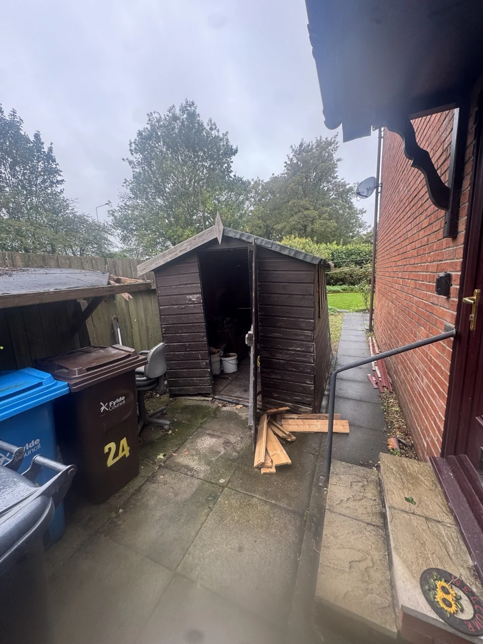 Shed removal before our work