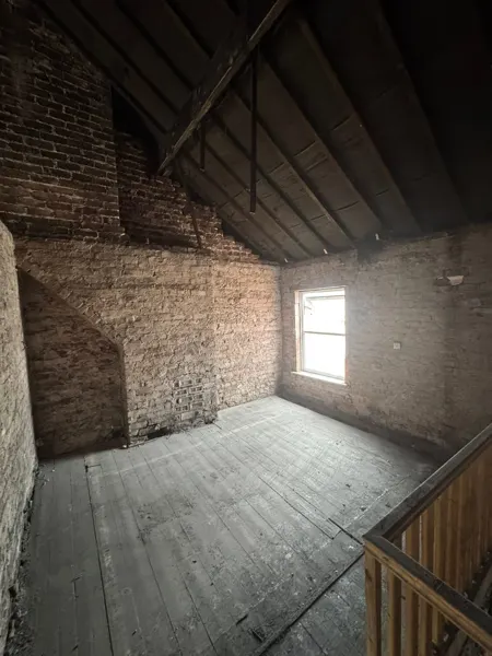Upper room after removal